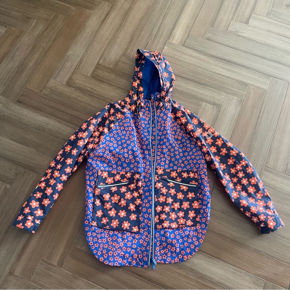 Free People Singin' In The Rain Printed Packable Jacket Raincoat - Picture 7 of 9